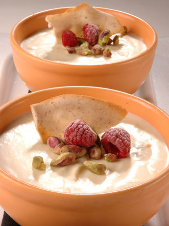 Mousse de chocolate blanco