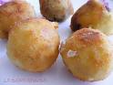 rosquillas de patata con anchoas