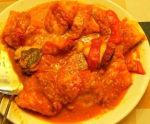 Bacalao con romesco