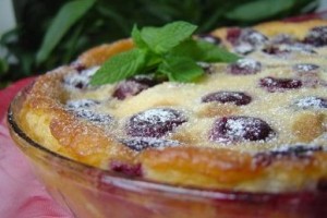 Clafoutis con cerezas