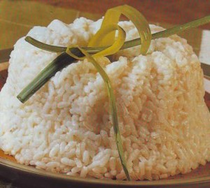 Bavaroise de arroz blanco