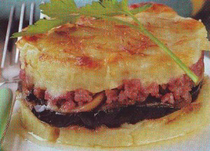 Pastel de carne y verduras