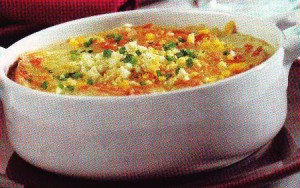 Sopa de cebolla y huevo