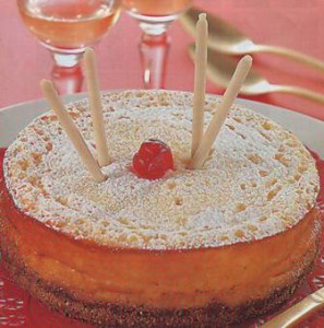 Tarta de queso y chocolate blanco