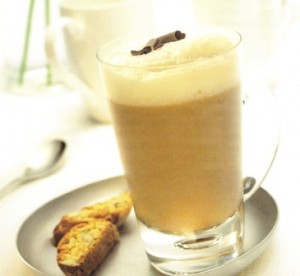 Licuado de banana y café