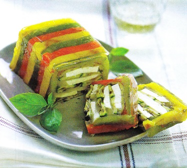 Terrina de hortalizas y mozzarella