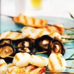 brochetas de pescado