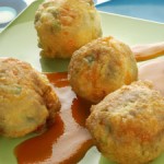 Albondigas de arroz y gambas