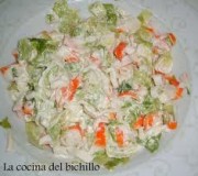 ensalada de cangrejo