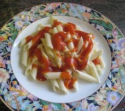 Macarrones con tomate