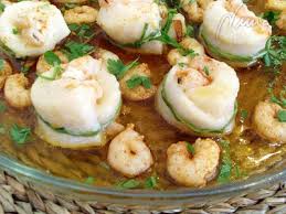 Lenguado con gambas
