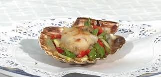 Vieiras con verduras