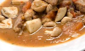 Fricando de cordero con moixernons