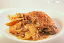 Pollo al estilo normando