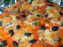 Pizza de Anchoas y Aceitunas