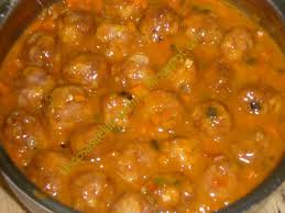 Albóndigas en salsa de zanahorias