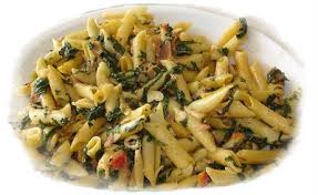 Espinacas con macarrones