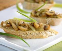 Montaditos de champiñón