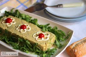 Mousse de calabacines y gambas