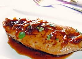 Pechugas doradas al vapor con salsa agridulce