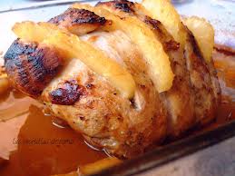 Lomo con piña