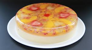 Gelatina de leche de frutas