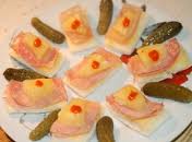 Canapés de jamón y Piña