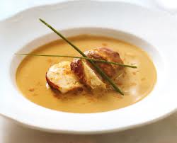 Langosta con crema de Limón