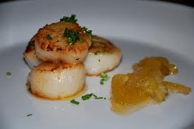 Vieiras a la plancha avainilladas