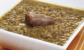 Pure de lentejas con chorizo