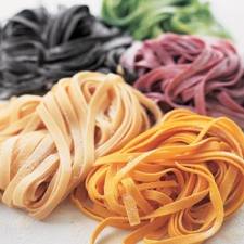 Pasta fresca de colores