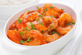 Camarones en salsa criolla