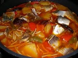 Estorninos con fideos