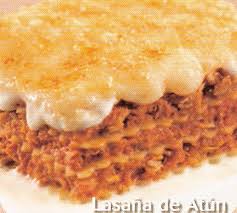 Lasaña de bonito