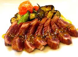 Pato Asado con Verduras