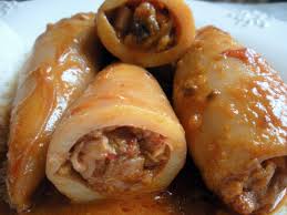Calamares rellenos al horno