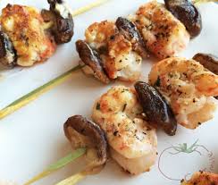 Brochetas de atún y shiitake al vapor