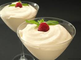 Espuma de plátanos y fresas