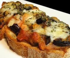 Tostadas de berenjena