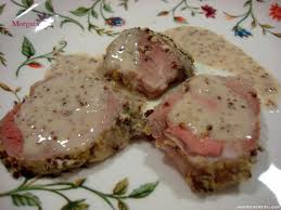 Solomillo de cerdo a la mostaza