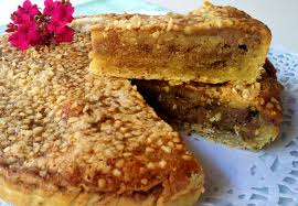 Tarta de almendras con cabello de ángel