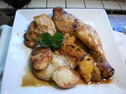 Pollo con Naranjas y Hierbas