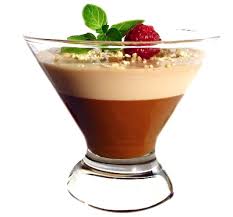 Espuma de chocolate con naranjas