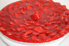 Pay de fresas nochebuena