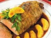 Redondo de ternera a la naranja