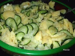 Ensalada de papa y pepino