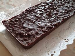 Turrón rápido de chocolate