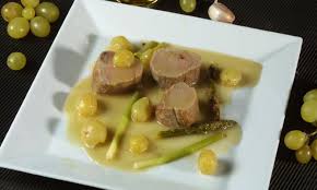 Solomillo de cerdo a las uvas