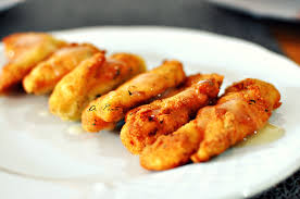 Palitos de pollo al pomelo amarillo