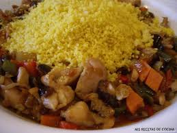 Cuscús de pollo y verduras